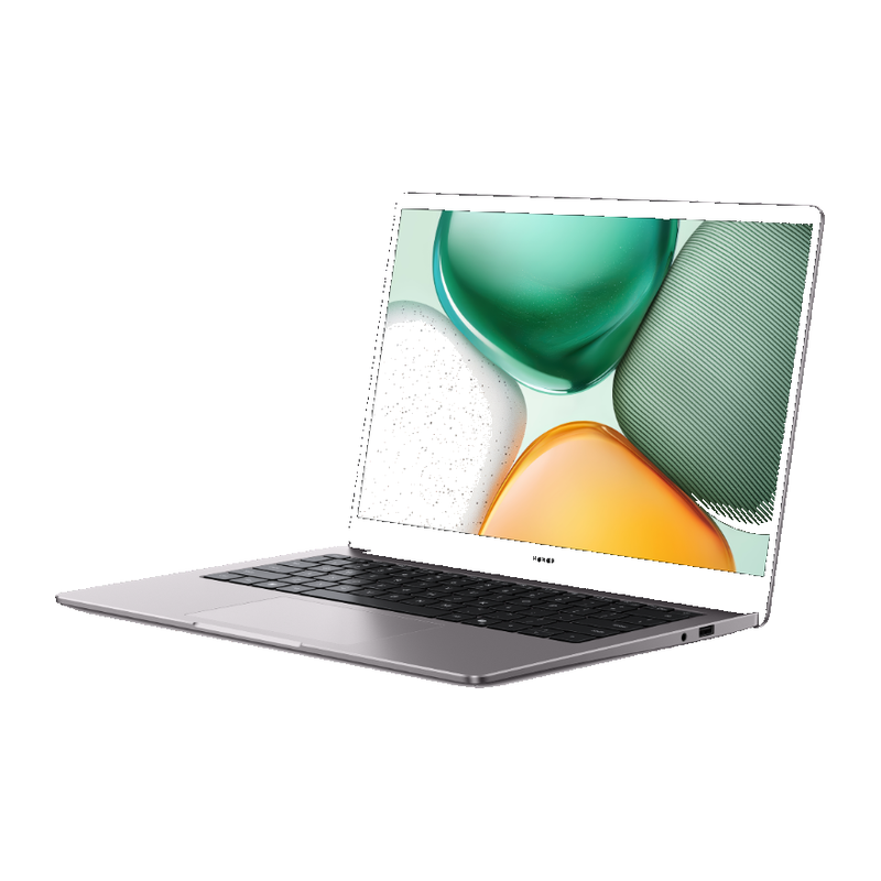 HONOR MagicBook X14 2025 Combat Grigio stellare — vista di tre quarti