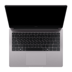 HONOR MagicBook X14 Ryzen 2026 Grigio stellare — tastiera in vista dall'alto