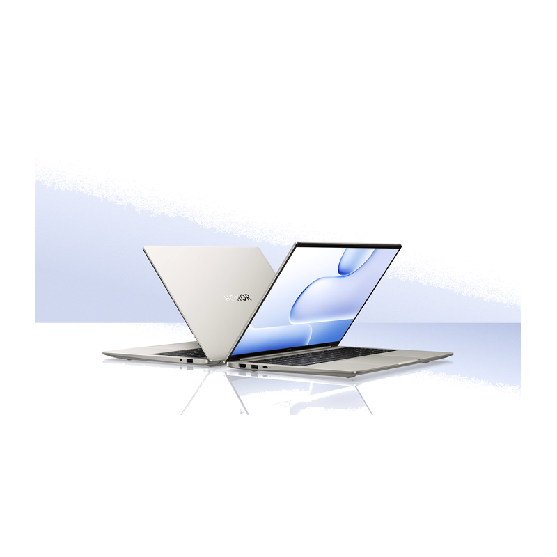 HONOR MagicBook X16 Ryzen 2026 Gris Estrellado — tapa metálica en detalle