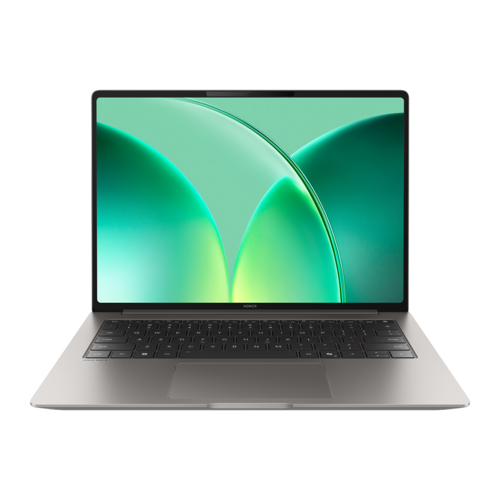 HONOR MagicBook Pro 14 2026 Gwiezdna szarość – widok z przodu