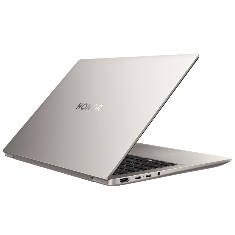 HONOR MagicBook 14 2026 Gris Estrellado — vista trasera