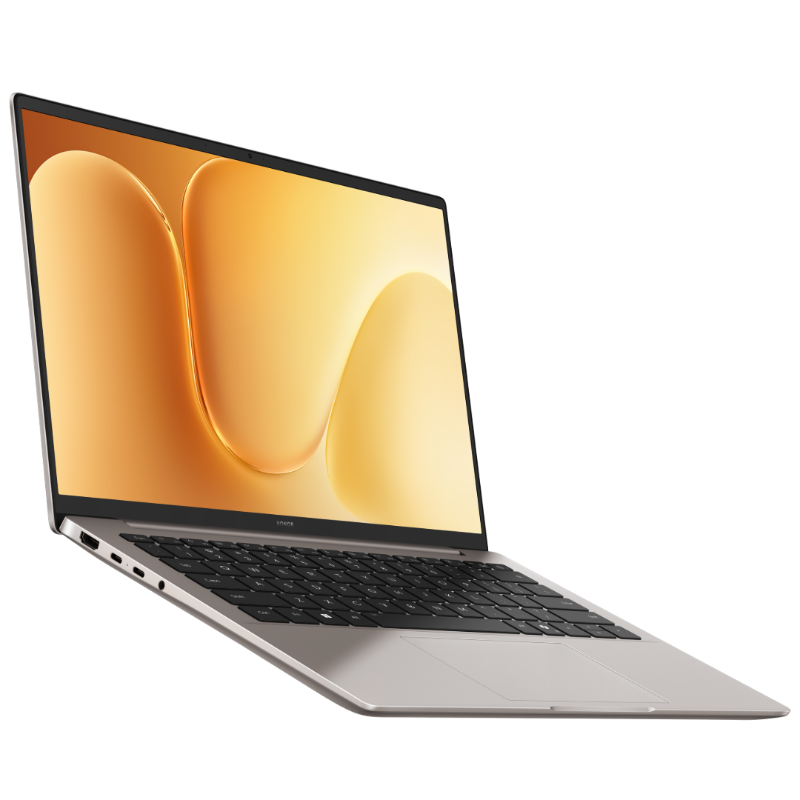HONOR MagicBook 14 2026 Gris Estrellado — vista de tres cuartos