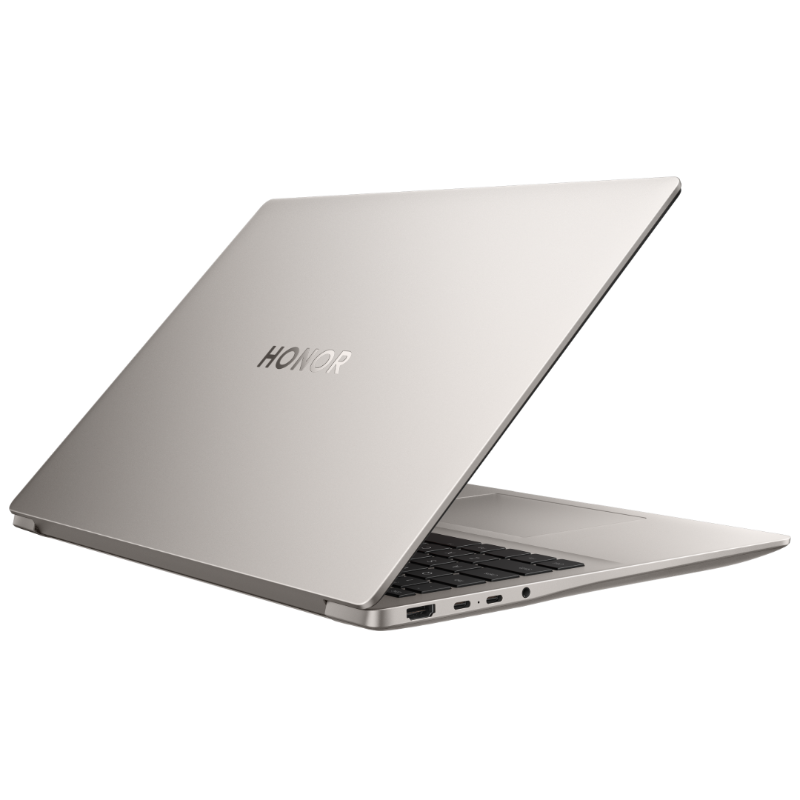 HONOR MagicBook 16 2026 Gwiezdna szarość – widok z tyłu