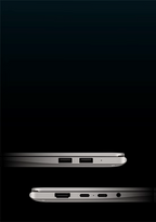 HONOR MagicBook Pro 14 Joy Edition in profile showing the ports
