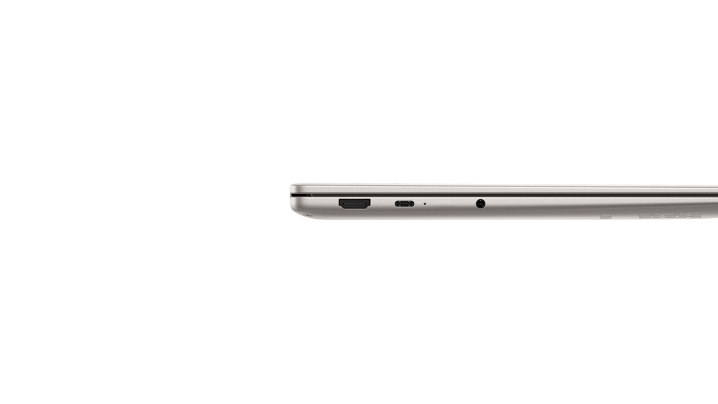 HONOR MagicBook X14 2026 Combat Grigio stellare – profilo con le porte