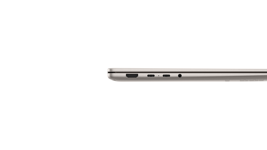 HONOR MagicBook X14 Plus 2026 Gwiezdna szarość – profil z portami