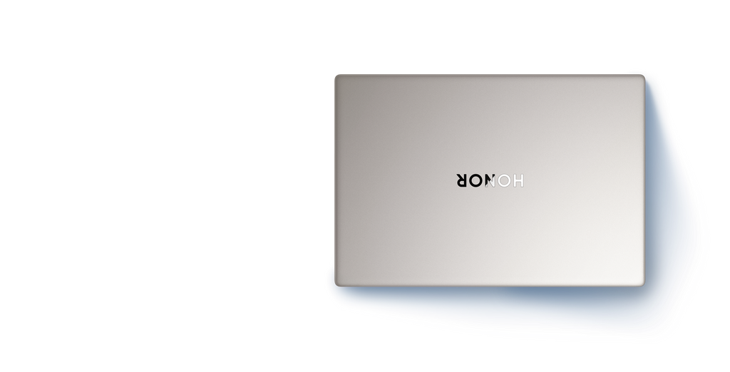 HONOR MagicBook X14 Plus 2026 Gwiezdna szarość – pokrywa widziana z góry