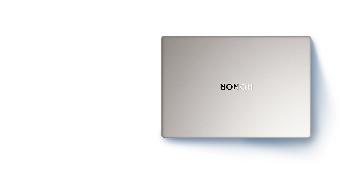 HONOR MagicBook X14 Plus 2026 Gwiezdna szarość – pokrywa widziana z góry