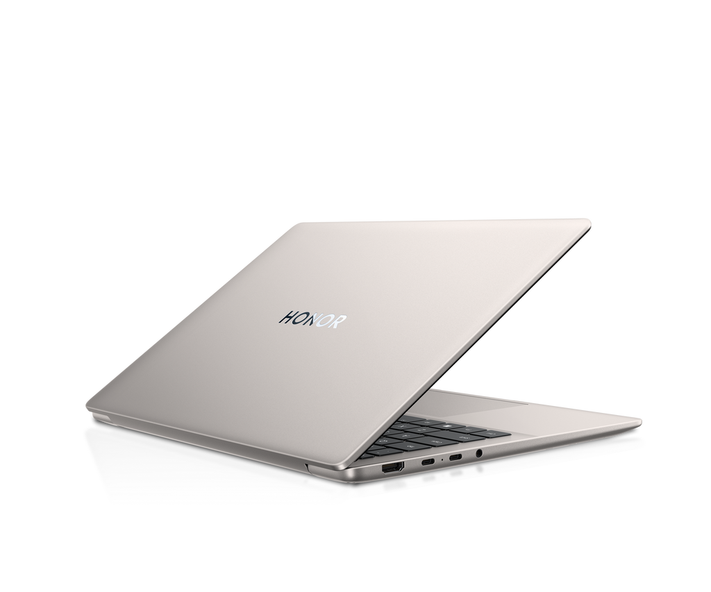 HONOR MagicBook X14 Plus 2026 Gwiezdna szarość – widok w trzech czwartych