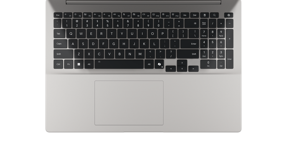HONOR MagicBook X16 Plus 2026 Grigio stellare – tastiera con tastierino numerico